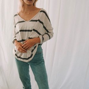 Free People striped sweater